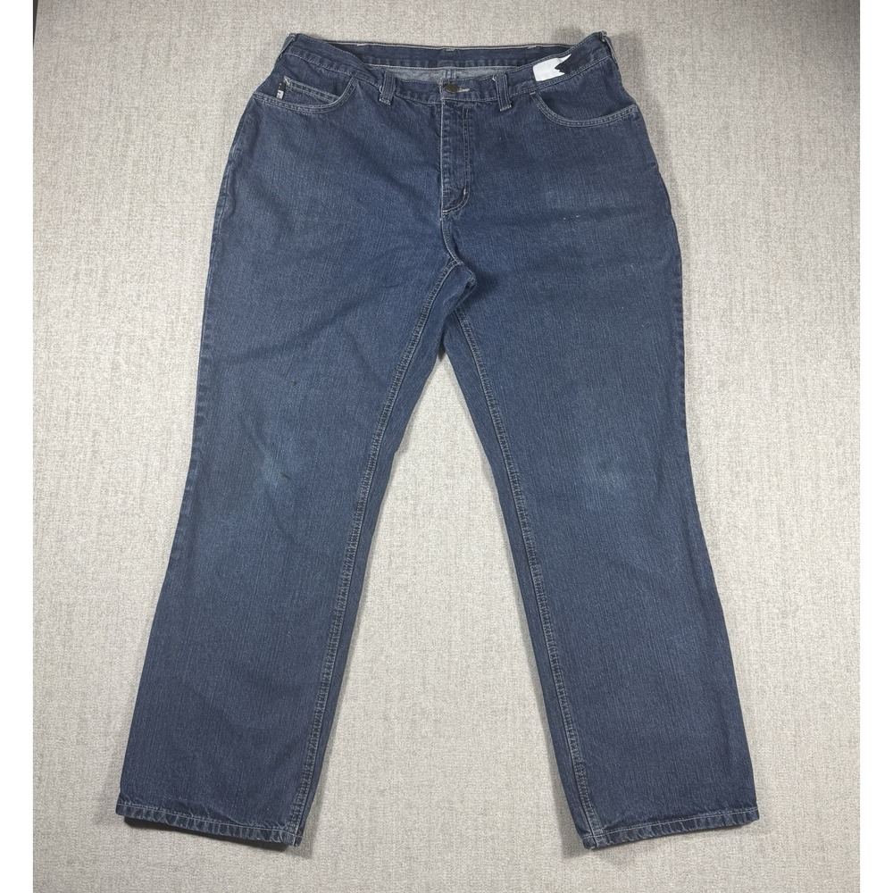 Carhartt FR Jeans Mens38x32 Blue Relaxed Straight Denim Flame Resistant